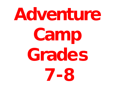 Adventure Camp 2016 Registration 